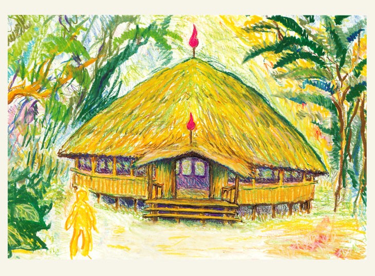 1. Templet i Amazonas, tegningen der var udgangspunkt for byggeriet