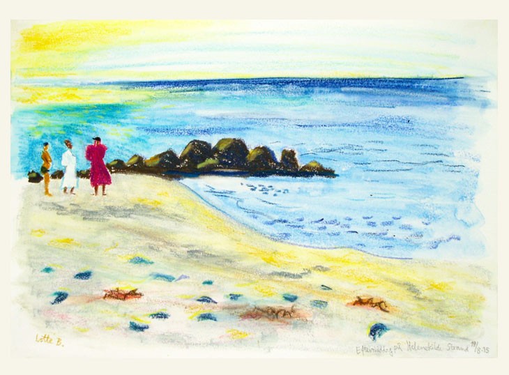 Eftermiddag på Helenekilde Strand